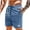 Blue_#63002, variant on Homozy Mens Pink Shorts with Pockets Elastic Waist Drawstring Shorts Casual Drawstring Summer Beach Shorts