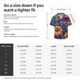 thumbnail image 5 of Balery Psychedelic Sunflowers Camisa Casual de Manga Corta con Botones para Hombre, Texturizada, Estilo Cubano, para Playa, Verano-XX-Large, 5 of 5