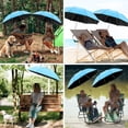 thumbnail image 2 of Parasol de Plage avec Pince, Parasols UPF50+ Réglables à 360 ° pour Chaise de Plage (Chaise Non Incluse), 2 of 5