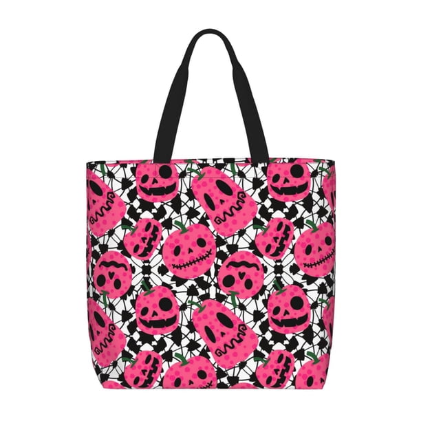 Balery Halloween Pumpkins Bolsa de Mano para Mujeres con Cremallera, Bolsa de Gimnasio con Compartimentos, Bolsa para Laptop, Bolsa para Trabajo