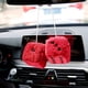 thumbnail image 2 of par de dados de peluche peludos colgantes con puntos para decorar el coche cuadrado Retro brillar Hogar, 2 of 4