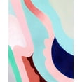 thumbnail image 2 of Popp, Grace 20x24 White Modern Wood Framed Museum Art Print Titled - Pastel Highlands II, 2 of 4