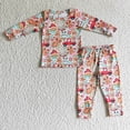 thumbnail image 1 of Venta al por mayor de luces de Navidad, ropa de dormir para niños, camisa de manga larga, conjunto de pantalones, traje para niños, pijamas a juego para niños y niñas, ropa de noche, 1 of 2