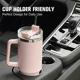thumbnail image 5 of 1200ML 304 Stainless Steel Insulated Water Bottle,Thermal Coffee Car Cup, Cold Hot Mugs Vacuum Flask With Handle Straw,For Sport, 5 of 5