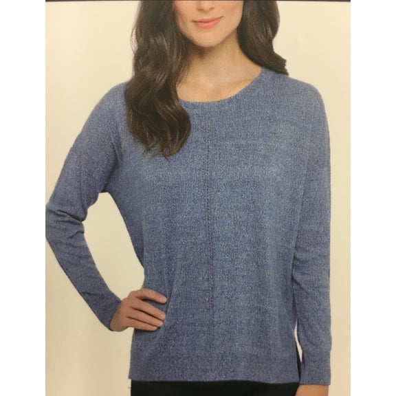 ADRIENNE VITTADINI Women's Long Sleeve Sweater (Storm Platinum, X-Large) - NEW