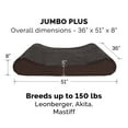 thumbnail image 6 of FurHaven Pet Dog Bed | Memory Foam Ultra Plush Luxe Lounger Pet Bed for Dogs & Cats, Chocolate, Jumbo Plus, 6 of 13