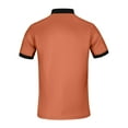 thumbnail image 4 of Krdevn Men's Casual Ribbed Lapel Button Business Color Block T Shirt for Men,XXL, 4 of 4