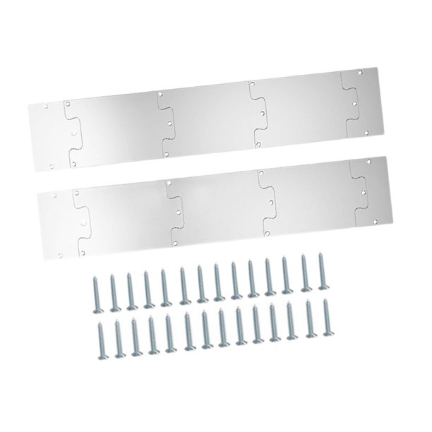 Placa de patada para puertas exteriores de acero inoxidable. 34x8 ...