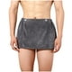 thumbnail image 1 of Batas de moda para hombre, de invierno, de franela lisa con botones, ropa de casa y albornoz cálido., 1 of 4