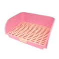 thumbnail image 1 of Milaget Rabbit Litter Box Plastic Litter Box Potty for Adult Ferret Hamster Pink, 1 of 9