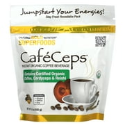California Gold Nutrition CafeCeps, Certified Organic Instant Coffee with Cordyceps and Reishi Mushroom Powder, 3.5 oz (100 g)