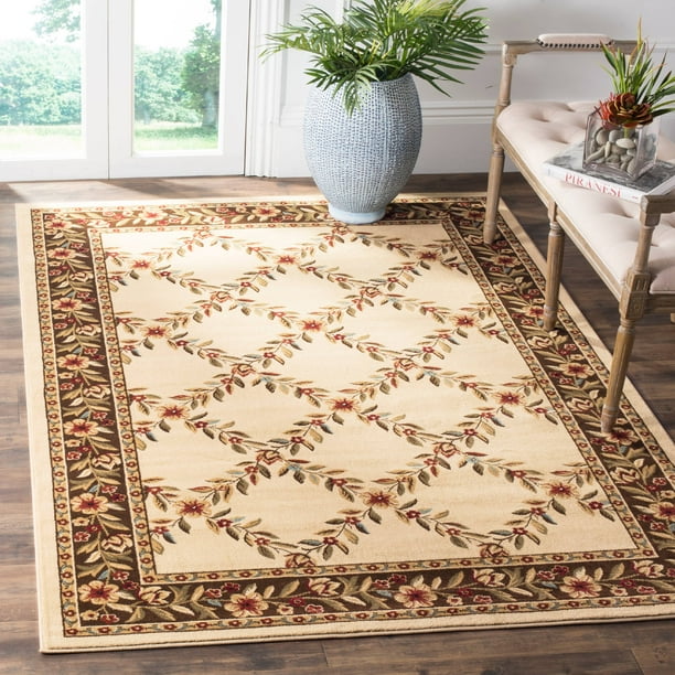 Safavieh Lyndhurst Marshall Floral Border Area Rug or Runner Walmart