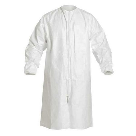 Dupont Lab Coat,S,White,Tyv IsoClean,PK30 IC264SWHSM00300B