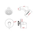 thumbnail image 7 of Proox Single Handle 5-functions Shower Head Set (Valve Included), 7 of 7