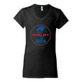 thumbnail image 2 of Wild Bobby, Shelby Cobra USA Logo Emblem Powered by Ford Motors, Cars and Trucks, Women Standard V-Neck Tee, Black, Small, 2 of 4