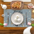 thumbnail image 3 of Sm:)e Hydrangea Easter Bunny Easte Table Runner Placemats Set of 4, 12 x 18 Inch, Spring Easter Decoration Home Kitchen Table Decor, 3 of 7