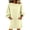 Beige, variant on Women's Longline Sweatshirt, Oversized Solid Color Pullover with Pocket, Casual Round Neck Long Sleeve Top, Loose Fit Lounge Wear, Daily Wear Shirt Beige L