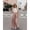 Pink, variant on Herbert Women's High Waist Pleated Maxi Skirt, A-Line Long Skirt with Elastic Waist, Solid Pink Flowy Skirt Plus Size Options,L,Pink