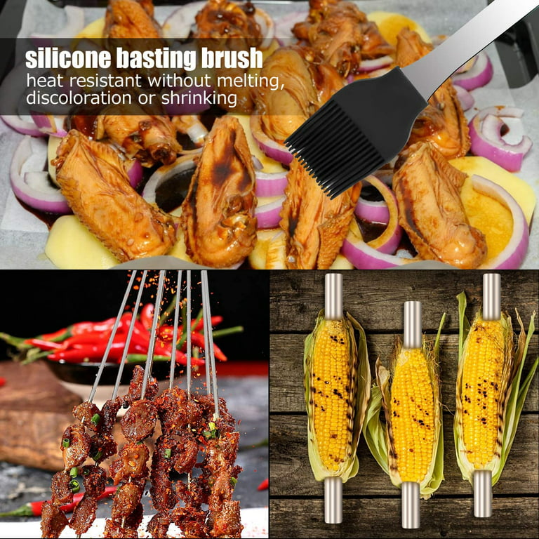 POLIGO 5PCS BBQ Grill Accessories for Outdoor Grill Set Stainless Steel  Camping BBQ Tools Grilling Tools Set for Christmas Dads Birthday Presents, Grill  Utensils Set Ideal Grilling Gifts for Men Dad 