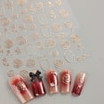 thumbnail image 4 of uñas pegatinas tridimensionales 3D oro caliente puro deseo viento retro Rosa hielo a través de las niñas pegamento trasero pasta de uñas, 4 of 5