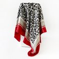 thumbnail image 4 of UJNDER Women's Elegant Satin Feel Square Scarf Headscarf and Shawl Lightweight Wrap for Adult Sophisticated Everyday Wear Scarf,Red,One Size, 4 of 4
