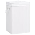 thumbnail image 1 of vidaXL Panier à Linge en Bambou Blanc, 1 of 5