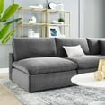 thumbnail image 5 of Sectional Sofa Set, Velvet, Grey Gray, Modern Contemporary Urban Design, Living Lounge Room Hotel Lobby Hospitality, 5 of 10