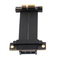 thumbnail image 1 of PCIe 4.0 X1 Extension Cable, Dual 90 GPU Riser Cable, Right Angle PCIe Extender Extension Cable for  Card Sound Card USB PCIe Cards 2.5G Sound Cards, 1 of 7