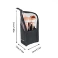 thumbnail image 3 of Makeup Brush Travel Case Stand Up, High Capacity Makeup Organizer Portable Travel Cosmetics Brush Holder (Black), 3 of 5