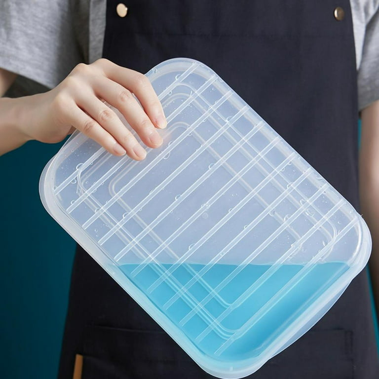 Big Clear!]Airtight Saver Food Storage Containers Bacon Keeper for