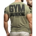 thumbnail image 3 of GYMISH Gym Junkie Back Design Workout T-Shirt for Men, 3 of 7