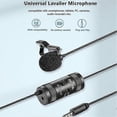 thumbnail image 3 of BOYA BY-M1 Pro II Clip-on Microphone Omni-directional Condenser Mic 3.5mm TRRS Plug with 6m Cable for Smartphone Camera Camcorder, 3 of 3