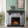thumbnail image 2 of LIVILAND 45 in. Magnesium Oxide Freestanding Electric Fireplace in Gray, 2 of 10