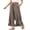 Brown, variant on Eytino Pants for Women Wide Leg Elastic Waist Casual Trousers High Waisted Ruffle Hem Palazzo Pants with Pockets