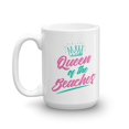 thumbnail image 1 of Queen Of The Beaches Summer Seaside Vacation Themed Coffee & Tea Gift Mug For A Sexy Beach Bum Mom & Beautiful Beach Lover Girl Friend Or Chic Girlfriend (15oz), 1 of 4