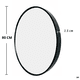 thumbnail image 4 of Espejo Redondo para tocador de baño con Marco De Aluminio Negro 80 cm Herrashop, 4 of 4