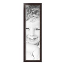 ArtToFrames 8" x 30" Dark Mahogany Silver Picture Frame, 8x30 inch Multi Wood Poster Frame (WOM-5024),  Pack