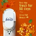thumbnail image 5 of Febreze Plug Refill Odor-Fighting Air Freshener Crisp Fall Breeze Scent, 2 Count, 0.87 fl oz Each, 5 of 15