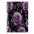 thumbnail image 7 of FORMRS 1-Subject Spiral Notebook 8" x 5" College Ruled 60 Refillable Sheet A5 Hard Cover, Black Roses, 7 of 7