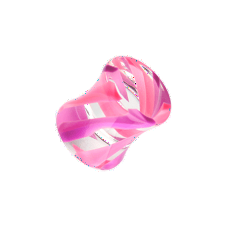 

Marble Stripe Acrylic Double Flared Ear Gauge Plug