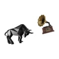thumbnail image 6 of CoudarTitie Modern Resin Bull Figurine Vintage Collectible Sculpture Abstract Ornament for Entryway Tabletop Desk Shelf Office Housewarming Birthday Gift Retro Decor, 6 of 8