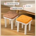 thumbnail image 4 of Step Stool Sturdy Small Milking Stool, Shoe Changing Stool Chair Storage Foot Stools Sturdy Sitting Stool with Assembled Four-Legged for Kids or Adults, 4 of 5