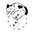 thumbnail image 2 of Reloj colgante de pared acrílico con diseño de gato de dibujos animados, moderno y decorativo, decoración de pared de 24x30cm para regalo de, 2 of 9
