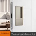 thumbnail image 2 of Cerradura Magnética Minimalista de una Sola Lengüeta, con Cerradura Oculta, para Puerta de Dormitorio, Interior, Llave Oculta, Manija Negra, B, 2 of 5