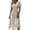 Khaki, variant on Dresses for Women Short Sleeve Wrap V-Neck Modest Dresses Casual Summer Dress Beach Vacation Sundress