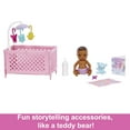 thumbnail image 6 of Barbie Skipper Babysitters Inc Bedtime Set, Brunette Doll, Sleepy Baby Doll, Crib & Accessories, 6 of 9