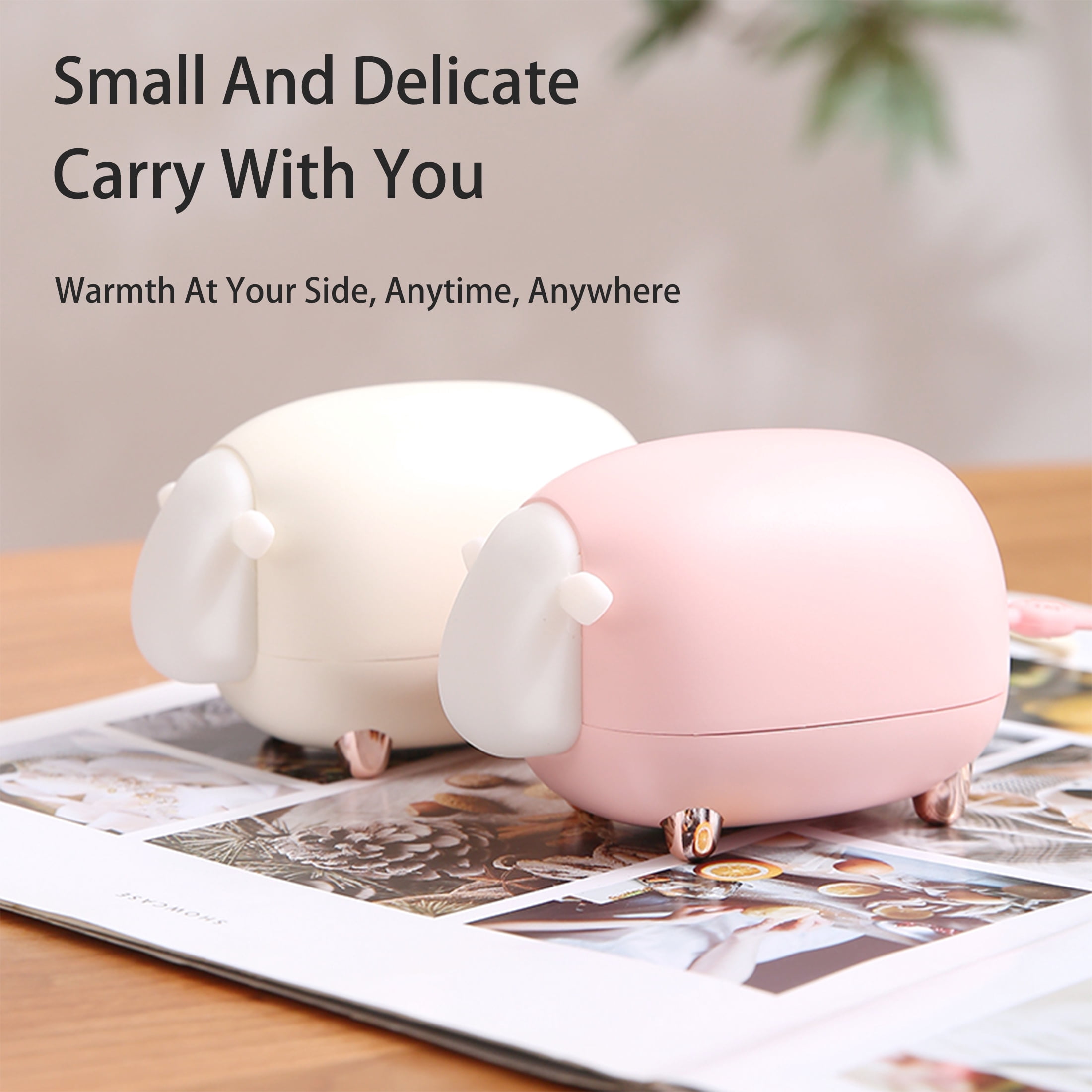 Portable USB Hand Warmer, Rechargeable, 1200mAh Electric Hand Warmer, Smart Chip Safe Heating, Christmas Gift, Outdoor, Golf, Hunting, Camping Accessories