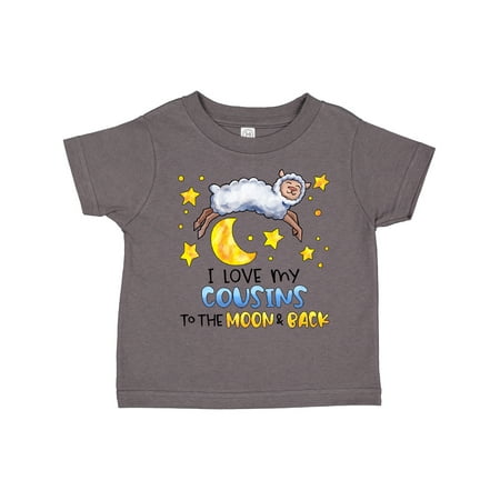 

Inktastic I Love My Cousins to the Moon and Back Cute Sheep Gift Toddler Boy or Toddler Girl T-Shirt