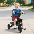 thumbnail image 3 of AILEEKISS 8-in-1 Kids Tricycle with Parental Bar, Folding Ride Trike for Child 1-6 Years, Military Green, 3 of 9