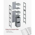thumbnail image 4 of Floor Cabinet,  Corner Storage Unit, 2 Drawers, Multifunctional Organizer,Dove Grey, 4 of 7